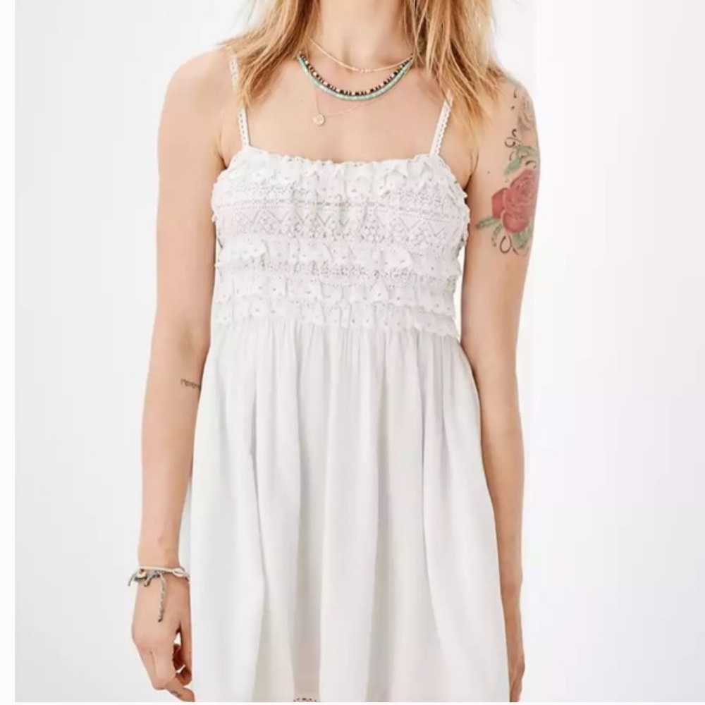 AMERICAN EAGLE Summer Dream Smocked Tank Mini Dress